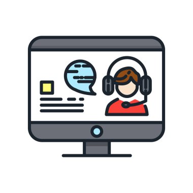 müşteri hizmeti simge renk