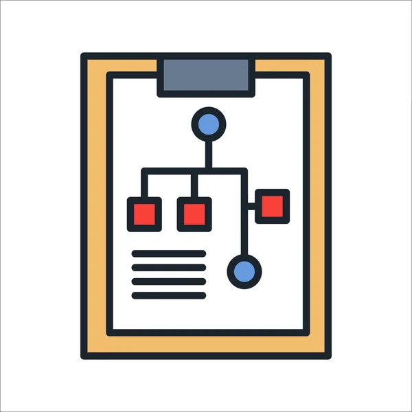 Werkstroom pictogram proceskleur — Stockvector