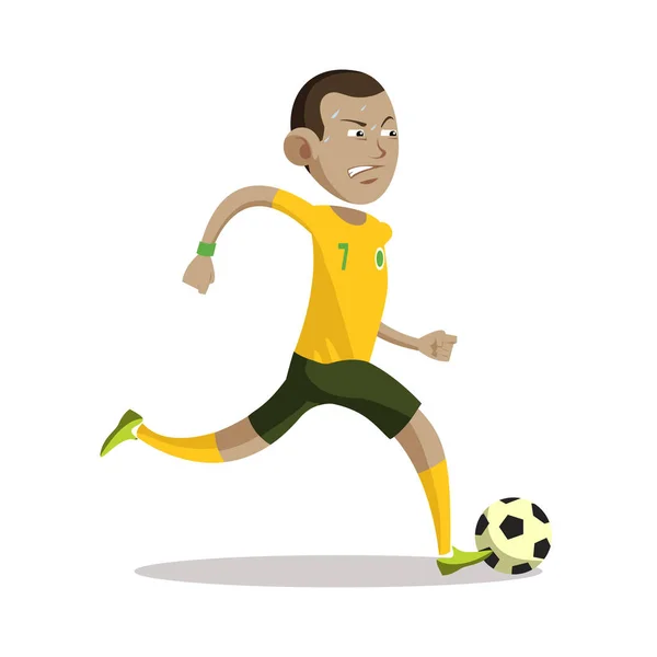Fotbalový míč hráč ilustrace design — Stockový vektor