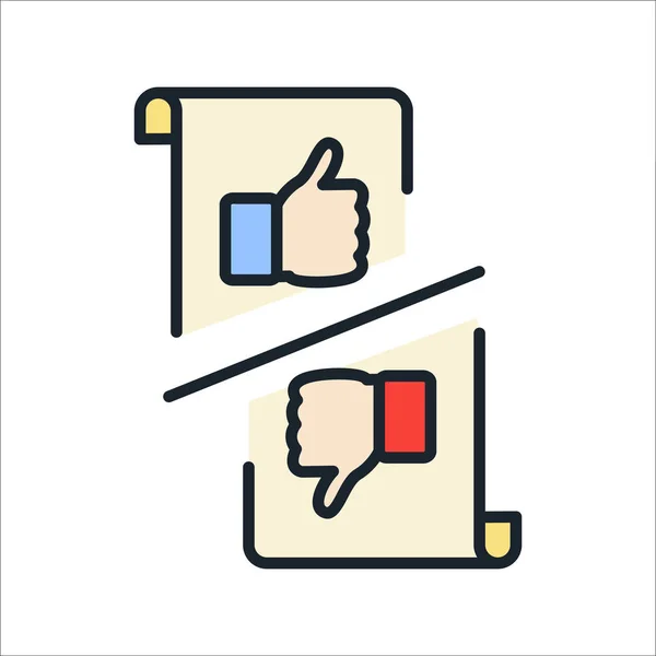 Ícone de feedback design ilustração cor — Vetor de Stock