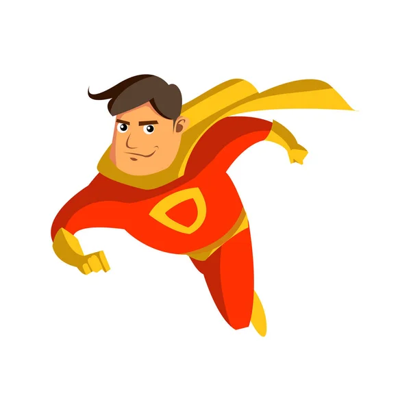 Super héros papa dessin animé — Image vectorielle