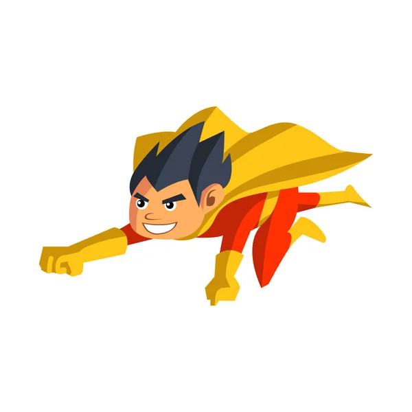 Super héroe chico de dibujos animados — Archivo Imágenes Vectoriales