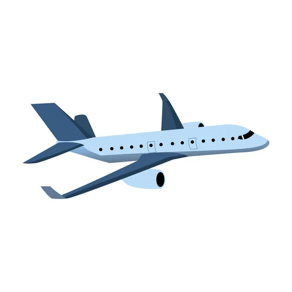 Flugzeug Farbe Illustration Design — Stockvektor