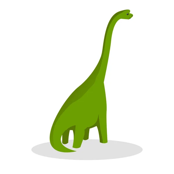 Brontosaurus color illustration design — Stock Vector