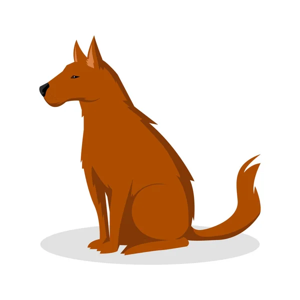 Desenho da ilustração da cor do cão —  Vetores de Stock