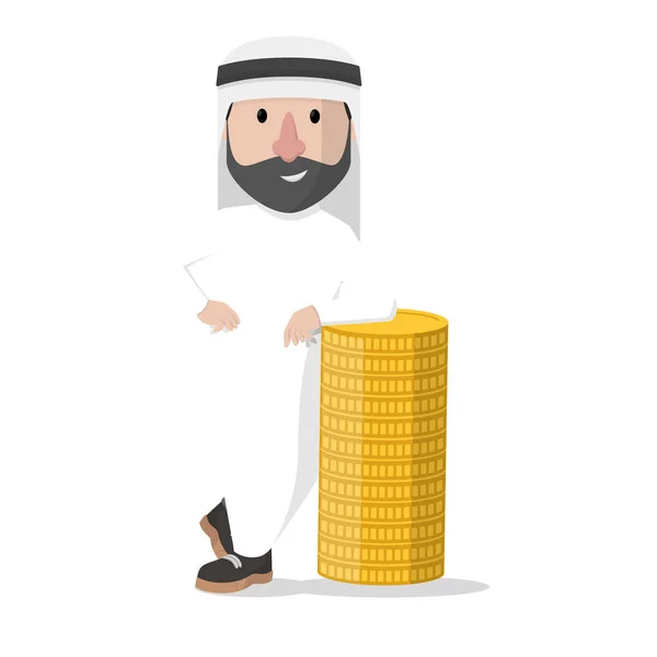 Αραβικά Ακουμπισμένα Στοίβες Κερμάτων — Διανυσματικό Αρχείο