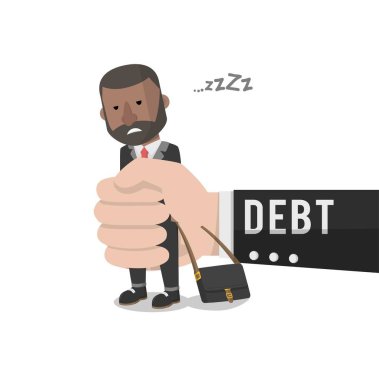 Tembel işveren borç batağına saplandı.