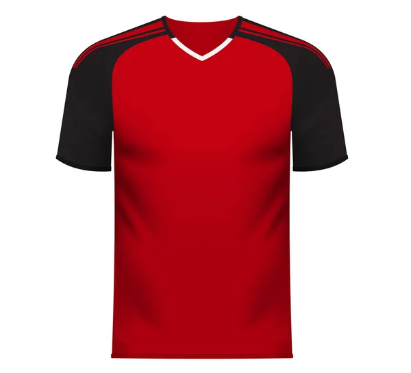 Camiseta deportiva ventilador en colores genéricos de Egipto — Vector de stock