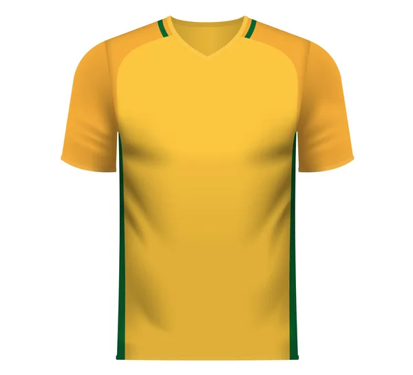 オーストラリアの一般的な色でファンのスポーツ t シャツ — ストックベクタ