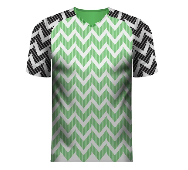 Fan Sport T-Shirt in den allgemeinen Farben Nigerias — Stockvektor