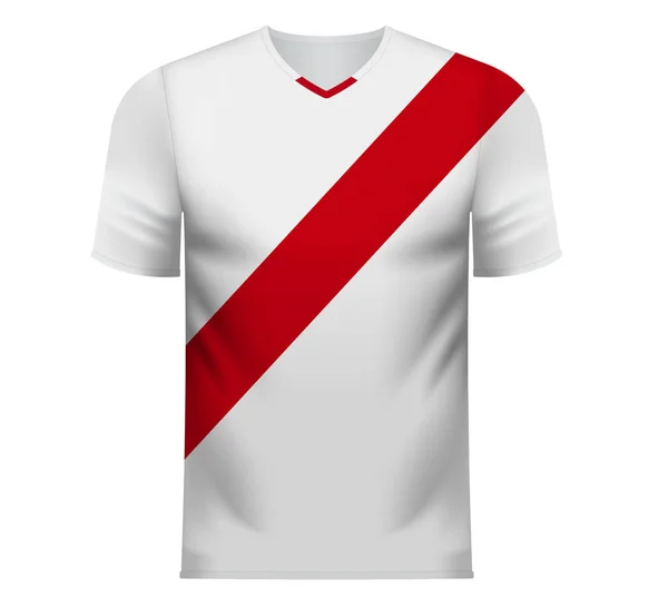 Camiseta deportiva ventilador en colores genéricos de Perú — Archivo Imágenes Vectoriales