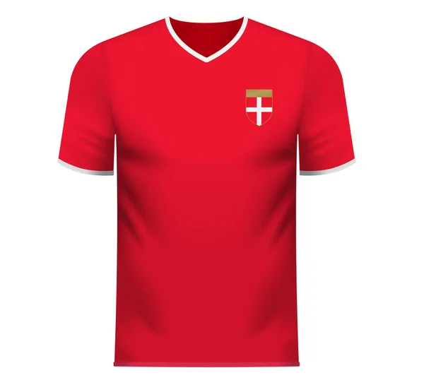 Fan Sport T-Shirt in den allgemeinen Farben Serbiens — Stockvektor