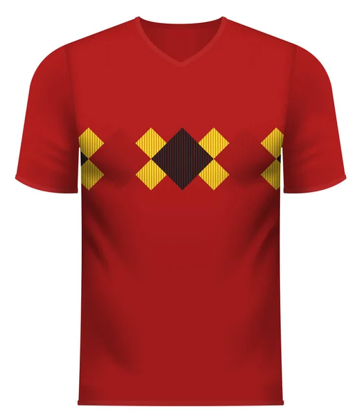 Belgique générique couleurs nationales équipe vêtements — Image vectorielle