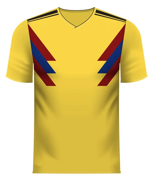 Kolumbien generische Nationalfarben Mannschaftskleidung — Stockvektor
