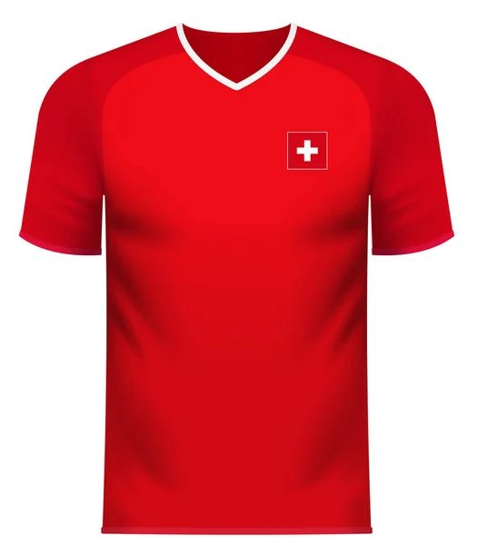 Suiza genérico nacional colores equipo ropa — Archivo Imágenes Vectoriales