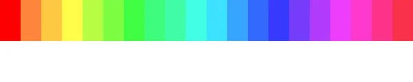Regenbogenfarben als Farbverlauf Banner Rahmen Rahmen — Stockvektor