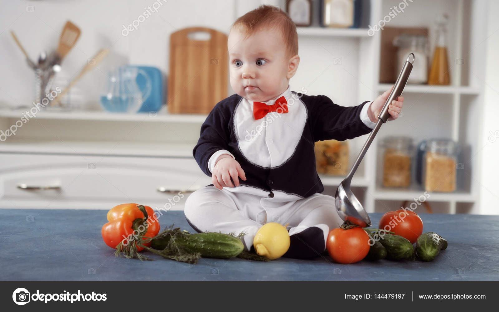baby chef photography