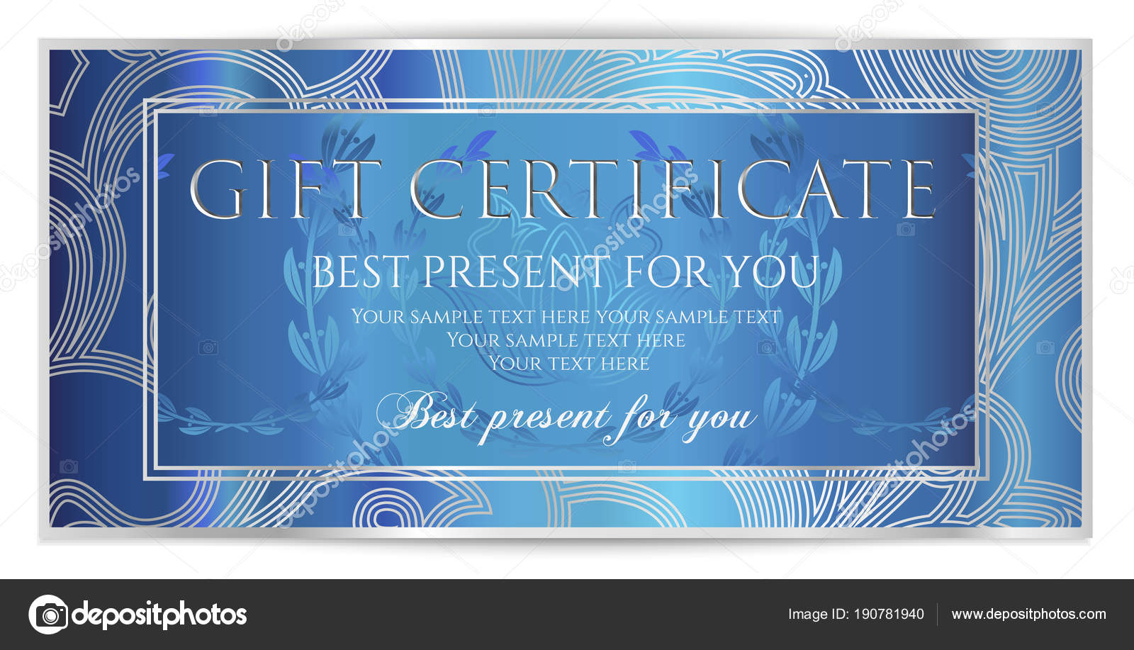 gift certificate coupon template