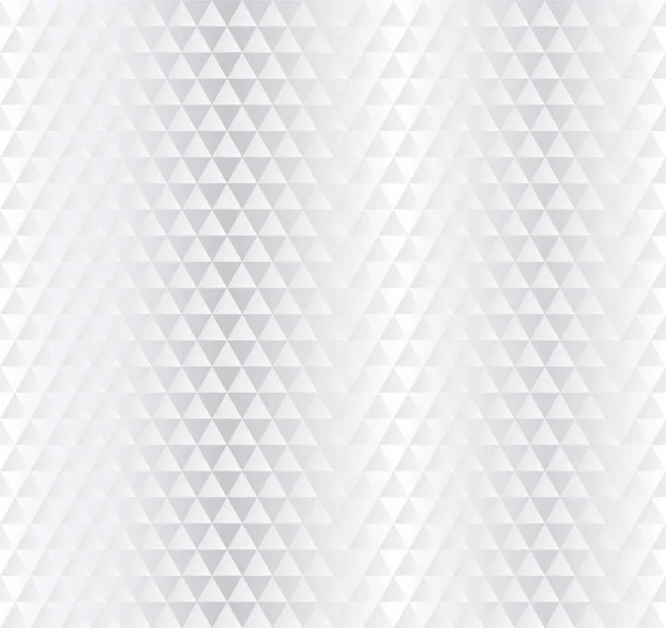 Nahtloser Weißer Vektorhintergrund Aus Abstrakten Mustern Geometrische Dreiecksformen Silber Hellgrau — Stockvektor