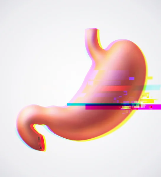 Stomach problem glitch effect — Stock fotografie