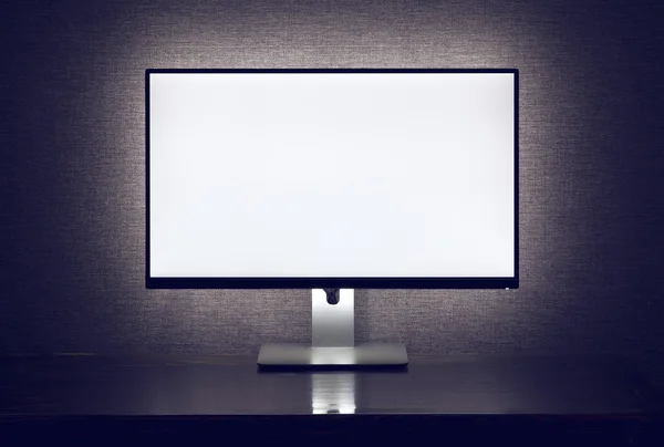 Leerer Monitor mit Hintergrundbeleuchtung — Stockfoto