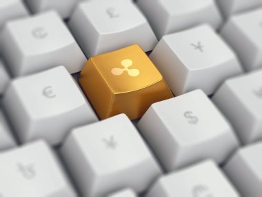 Klavye tuşları dalgalanma cryptocurrency ve diğer para birimi s
