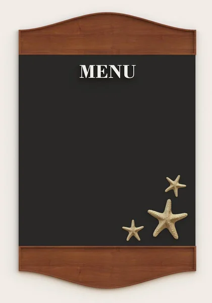 프레임의 메뉴에 삽화이며 텍스트의 위치와 배경에 분리되어 레스토랑 피자등의 메뉴를 — 스톡 사진