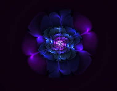 Soyut fraktal çiçek