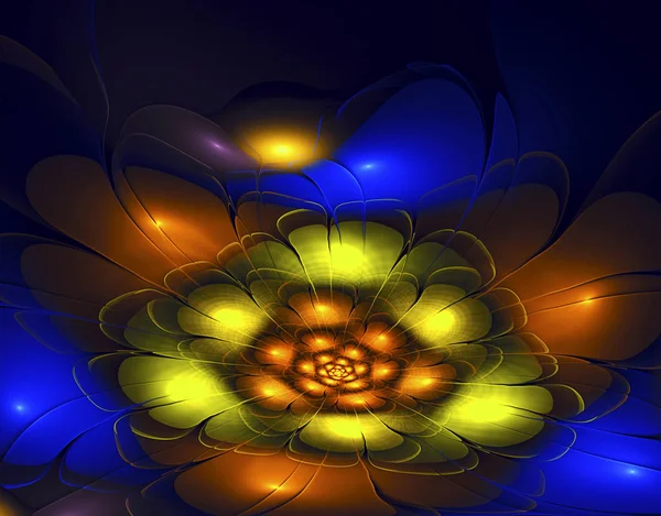 Abstract fractal flower — Stock Photo, Image