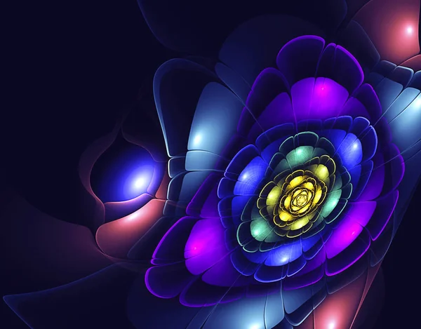 Fleur fractale abstraite — Photo
