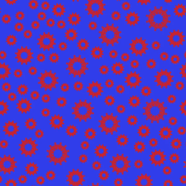Цветочный узор на синем фоне — стоковое фото