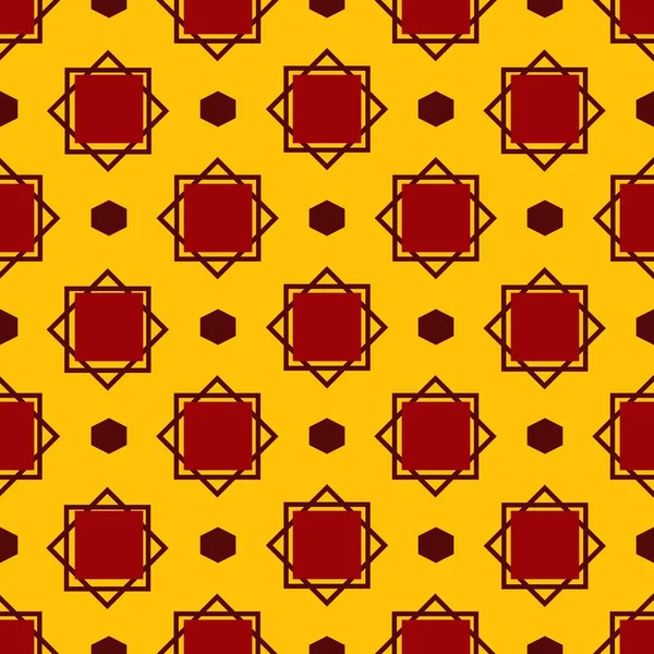 Wabennahtloses Vektormuster Sammlung Von Mustern Farbkombinationen Rot Orange Gelb Und — Stockvektor
