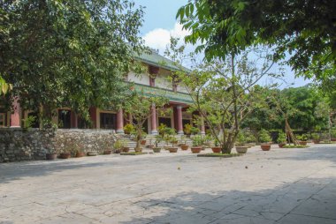 Da Nang, Vietnam 'daki Son Tra Yarımadası' nda Linh Ung Pagoda 