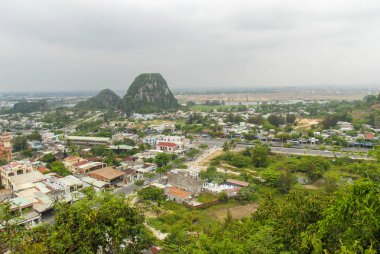 Da Nang ve Mermer Dağları manzaralı, Vietnam 