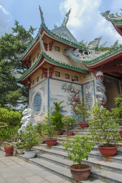 Torre Colorida Linh Ung Pagoda Nang Vietnã — Fotografia de Stock