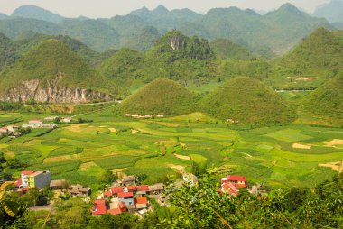 Ha Giang, Vietnam 'daki Peri Göğüs Tepeleri 