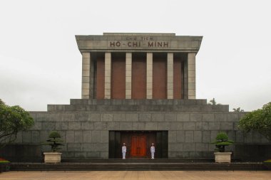Hanoi, Vietnam için Ho Chi Minh Mausoleum ve Ba Dinh Meydanı 