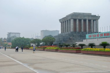 Hanoi, Vietnam için Ho Chi Minh Mausoleum ve Ba Dinh Meydanı 