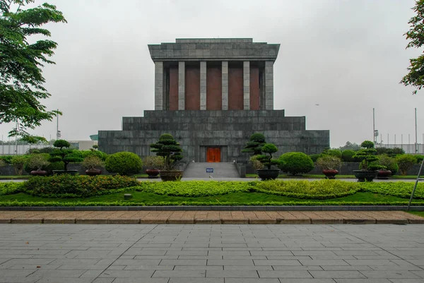 Ho Chi Minh Mausoleum and Ba Dinh Square in Hanoi, Vietnam