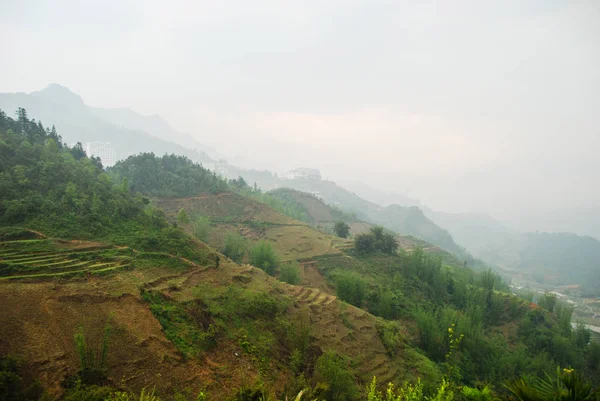 Montañas Valle Sapa Vietnam — Foto de Stock