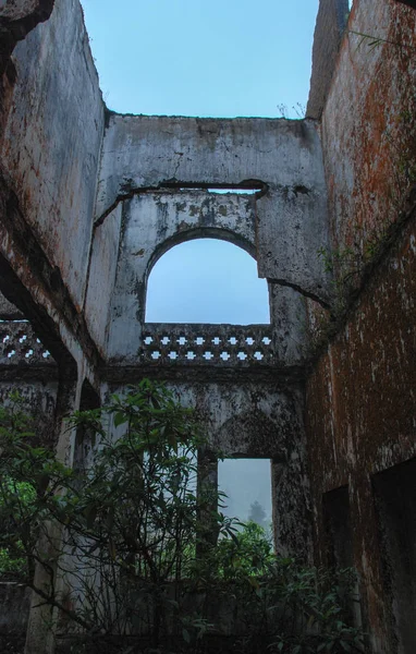 Iglesia Francesa Antigua Quemada Abandonada Vietnam Urbex —  Fotos de Stock