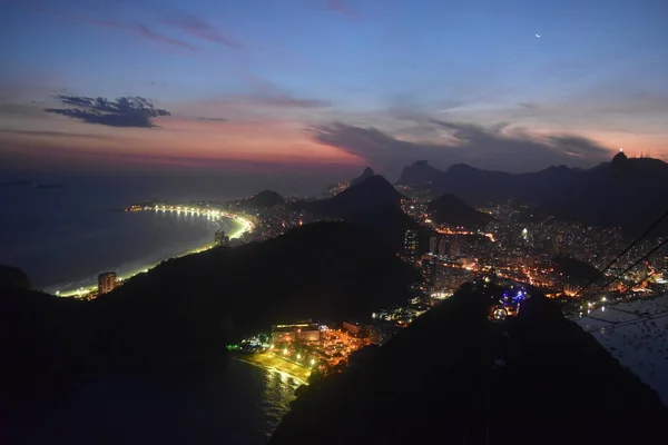 Rio Janeiro Pôr Sol — Fotografia de Stock