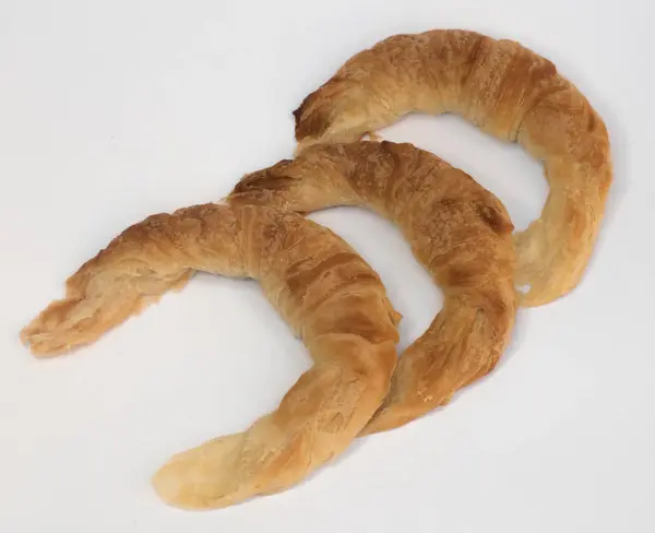 Bäckerei Croissant Medialuna Grasa — Stockfoto