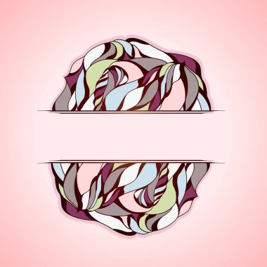 Soyut renkli çerçeve.