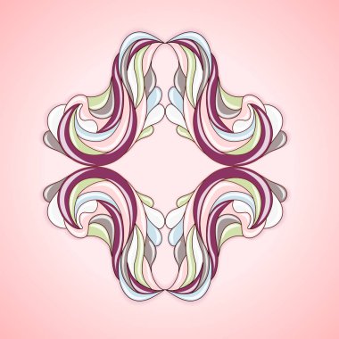 Soyut renkli çerçeve.