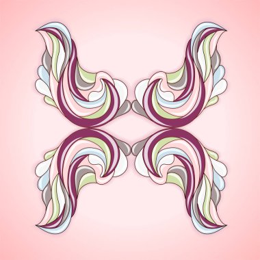 Soyut renkli çerçeve.