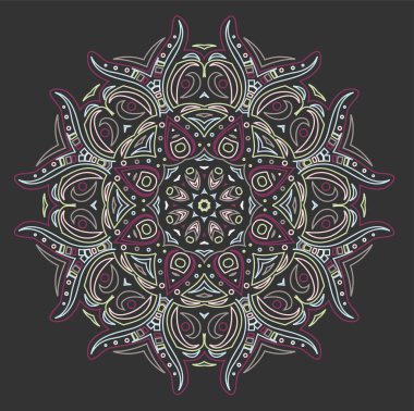 Soyut renkli süsleme.