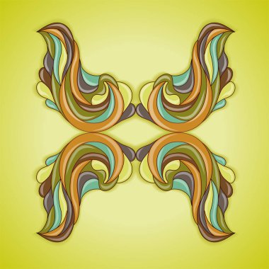 Soyut renkli çerçeve.