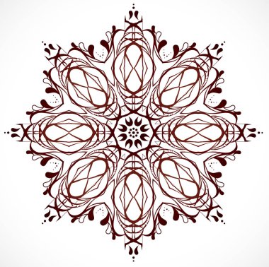 Soyut Rosette ile vektör illüstrasyonu.