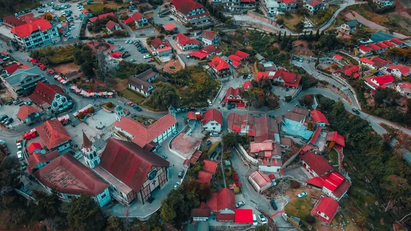 Aerial Township Colonia Tovar Aragua Стокове Зображення